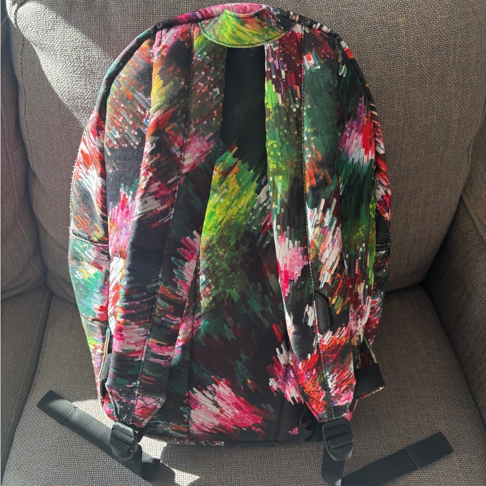 Herschel Supply Company Abstract Floral Backpack in Black, Pink & Green